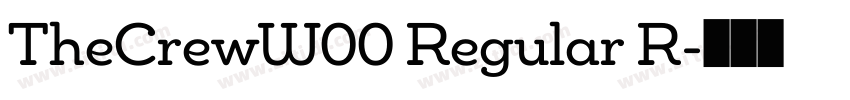 TheCrewW00 Regular R字体转换